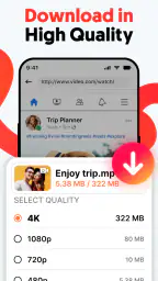 동영상 다운로더: 동영상 저장 그리 사진 screenshot