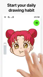 드로잉 앱, 색칠 & 스케치북・ArtWorkout screenshot