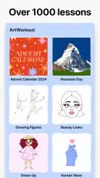 드로잉 앱, 색칠 & 스케치북・ArtWorkout screenshot