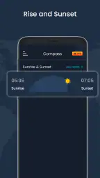 디지털 나침반 및 실시간 날씨 screenshot