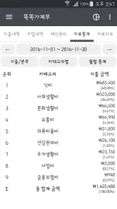 똑똑가계부 - 간편 자동 입력 가계부 screenshot