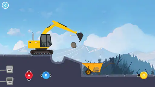 라보 건설차량 키즈 - STEAM 교육 창의력 게임 screenshot