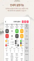 사주월드 - 만세력 설명서 screenshot