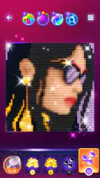 매직 다이아몬드 페인팅 / 픽셀아트 색칠 게임 screenshot