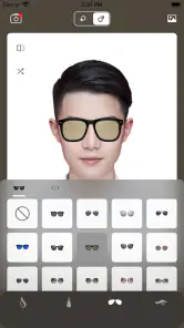 문장가 - 헤어스타일 및 헤어 컬러 시뮬레이션 & 안경 screenshot
