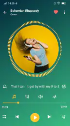 뮤직 플레이어 - 오디오 플레이어 및 베이스 부스터 screenshot