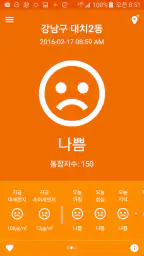 미세미세 - 미세먼지, 날씨, WHO기준, 알람, 위젯 screenshot