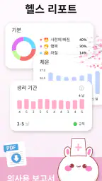 생리 달력 - 생리 주기 관리 screenshot