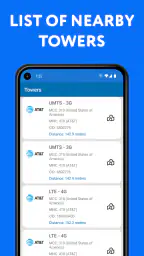 셀룰러 타워: 5G, 4G, LTE 신호 및 속도 정보 screenshot