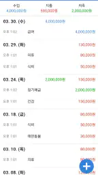 쉬운가계부 screenshot