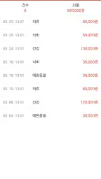 쉬운가계부 screenshot