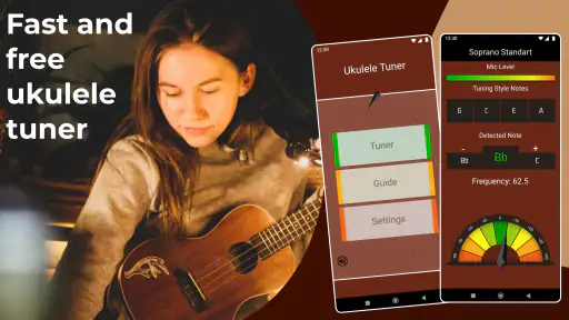 우쿨렐레 튜너 screenshot