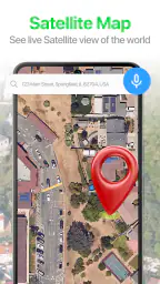 위성 지도, 지구 지도 - GPS Earth Map screenshot