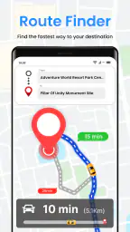 음성 GPS 내비게이션: 길찾기 및 경로 플래너 찾기 screenshot