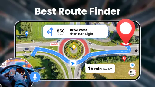 음성 GPS - 운전 경로 screenshot