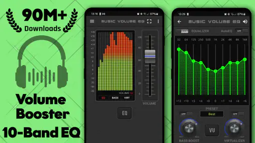 음악 볼륨 EQ 베이스 부스터 및 사운드 부스터 screenshot