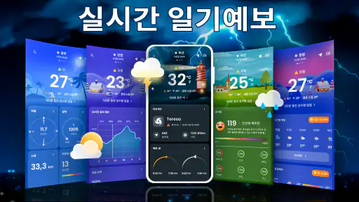 일기 예보 - 정확한 날씨, 라이브 레이더 및 위젯 screenshot