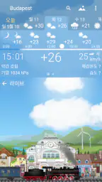 정확한 날씨 YoWindow, 라이브 배경 화면, 위젯 screenshot