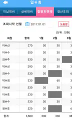 총무수첩[일반모임/골프모임] 미납회비, 결산 등 screenshot