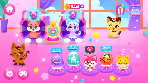 코코비 솜사탕 고양이 - 캔디,아기 동물,돌보기,키우기 screenshot