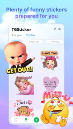 포켓스티커 - 채팅 스티커 screenshot
