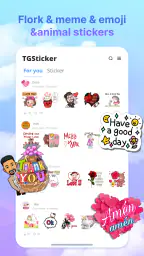 포켓스티커 - 채팅 스티커 screenshot
