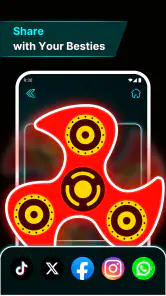 핑거 스피너: 글로우 아트 그리기 screenshot
