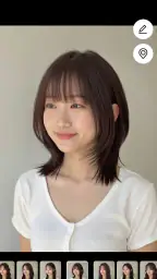 헤어비 : 얼굴형 분석과 가상헤어 체험 screenshot