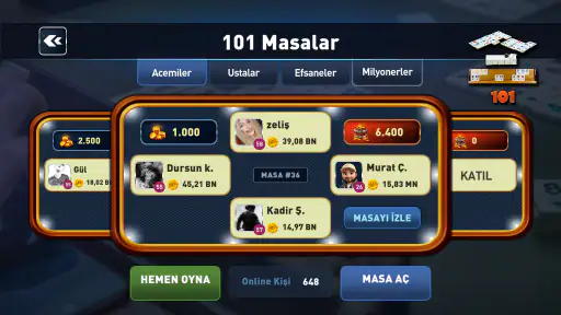 101 Okey Oyna - Sesli Muhabbet screenshot