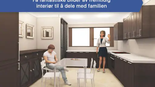 3D kjøkkendesign: interiør app screenshot