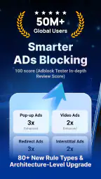 Adblocker-nettleser: Adblock screenshot