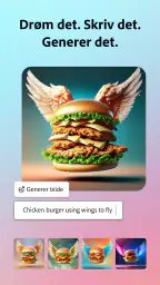 Adobe Express: AI-bilde, video screenshot