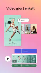 Adobe Express: AI-bilde, video screenshot