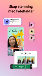Adobe Express: AI-bilde, video screenshot