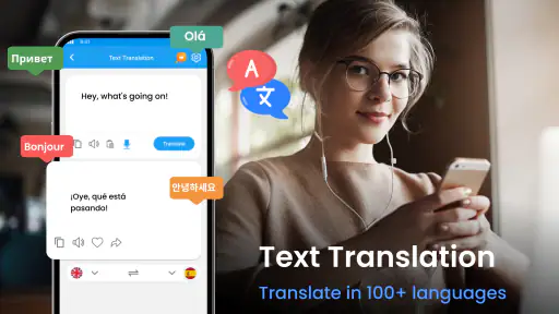 Alle språk oversetter app screenshot