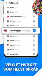 Alle språk Oversetter app screenshot