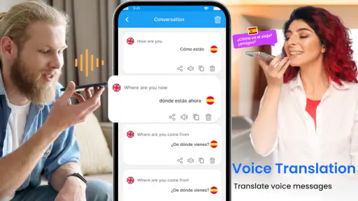 Alle språk oversetter app screenshot