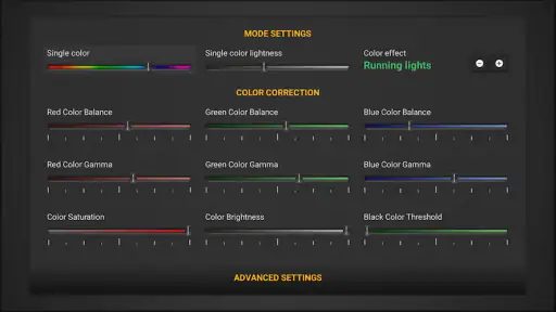Ambient light Application screenshot