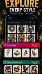AR Tegn og spor tatovering screenshot