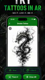 AR Tegn og spor tatovering screenshot