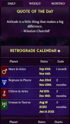 AstroMatrix Birth Horoscopes screenshot
