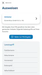 AusweisApp Bund screenshot