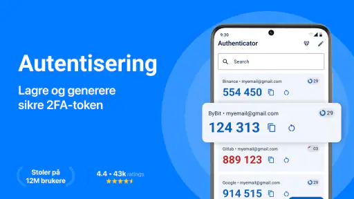 Authenticator App screenshot