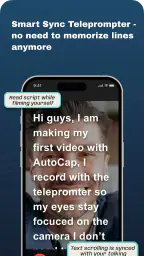 AutoCap Captions Teleprompter screenshot