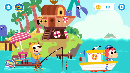 Baby Boat Fishing Games for 2+ screenshot