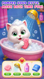 Baby fluff cat game screenshot