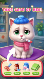 Baby fluff cat game screenshot