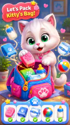 Baby fluff cat game screenshot