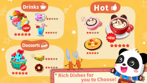 Baby Panda’s Summer: Café screenshot