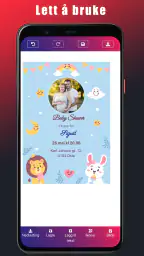 Baby Shower Invitasjonskort screenshot